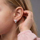 Серьги детские из серебра с эмалью