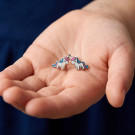 Серьги детские из серебра с эмалью