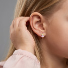 Серьги детские из серебра с эмалью