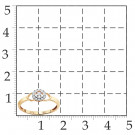 Кольцо классическое из золота с бриллиантом