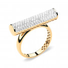 Кольцо классическое из золота с бриллиантом