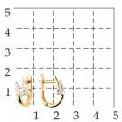 Серьги классические из золота с бриллиантом