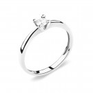 Кольцо классическое из золота с бриллиантом