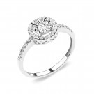 Кольцо классическое из золота с бриллиантом