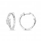 Серьги классические из золота с бриллиантом