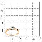Кольцо классическое из золота с топазом