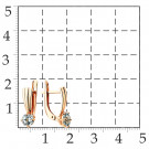 Серьги классические из золота с топазом