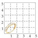 Кольцо классическое из золота с фианитом