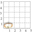 Кольцо классическое из золота с фианитом