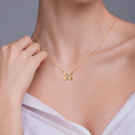 Колье из золота с фианитом