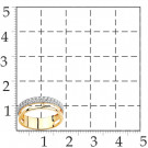 Кольцо классическое из золота с фианитом