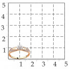 Кольцо классическое из золота с фианитом