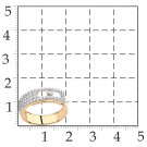 Кольцо классическое из золота с фианитом