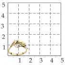 Кольцо классическое из золота с фианитом