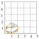 Кольцо классическое из золота с фианитом