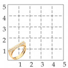 Кольцо классическое из золота с фианитом