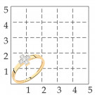 Кольцо классическое из золота с фианитом