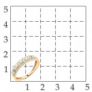 Кольцо классическое из золота с фианитом
