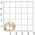 Кольцо классическое из золота с фианитом