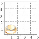 Кольцо классическое из золота с фианитом