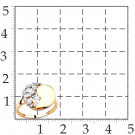 Кольцо классическое из золота с фианитом
