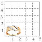 Кольцо классическое из золота с фианитом