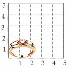 Кольцо классическое из золота с фианитом