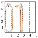 Серьги-пусеты из золота с фианитом