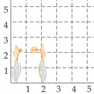 Серьги-пусеты из золота с фианитом