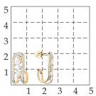 Серьги-пусеты из золота с фианитом