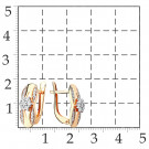Серьги классические из золота с фианитом