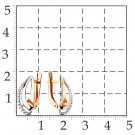 Серьги классические из золота с фианитом