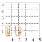 Серьги классические из золота с фианитом