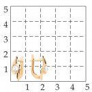 Серьги классические из золота с фианитом
