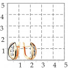 Серьги классические из золота с фианитом