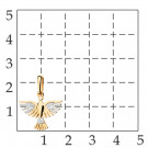 Подвеска классическая из золота с фианитом