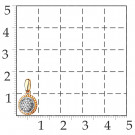 Подвеска классическая из золота с фианитом