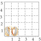 Серьги классические из золота с фианитом