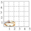 Кольцо классическое из золота с фианитом