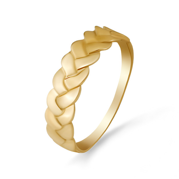 Кольцо классическое из золота без вставок