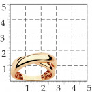 Кольцо классическое из золота без вставок