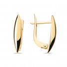 Серьги классические из золота без вставок