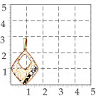 Подвеска классическая из золота без вставок