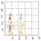 Подвеска крест из золота без вставок