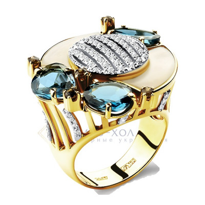 Кольцо классическое из золота с бриллиантом