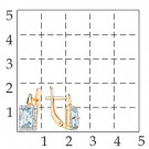 Серьги классические из золота с топазом