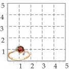 Кольцо классическое из золота с гранатом