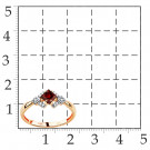 Кольцо классическое из золота с гранатом