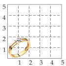 Кольцо классическое из серебра с бриллиантом