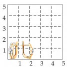 Серьги классические из серебра с бриллиантом